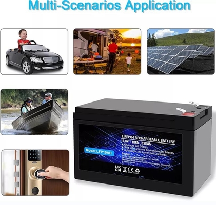 12.8V 10Ah Lithium Phosphate Battery Built In LiFePO4 Rechargeable Battery