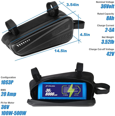 Waterproof Scooter Lithium Battery 36V 12Ah / 8AH 48V 10ah Lithium Ion Battery