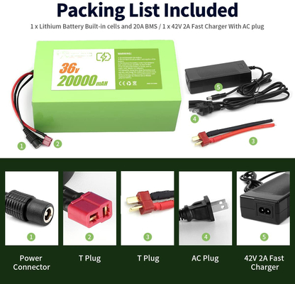 48V 8Ah E Bike / 36V Lithium Ion Battery Pack 15A For Home Appliances