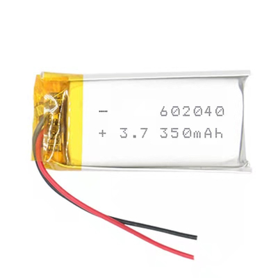 3.7v 500mAh Li Lithium Polymer Battery 0.35A Unrechargable With Wire