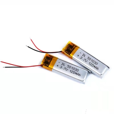 120mAh Lithium Polymer Battery 0.12A Bluetooth Headset Rechargeable Battery 1S1P