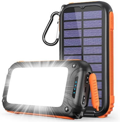 Dynamo Waterproof Portable Solar Charger / Power Bank 26800mAh UN38.3