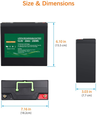 AGM Lithium Phosphate Battery Deep Cycle LiFePO4 Lead Acid Replacement